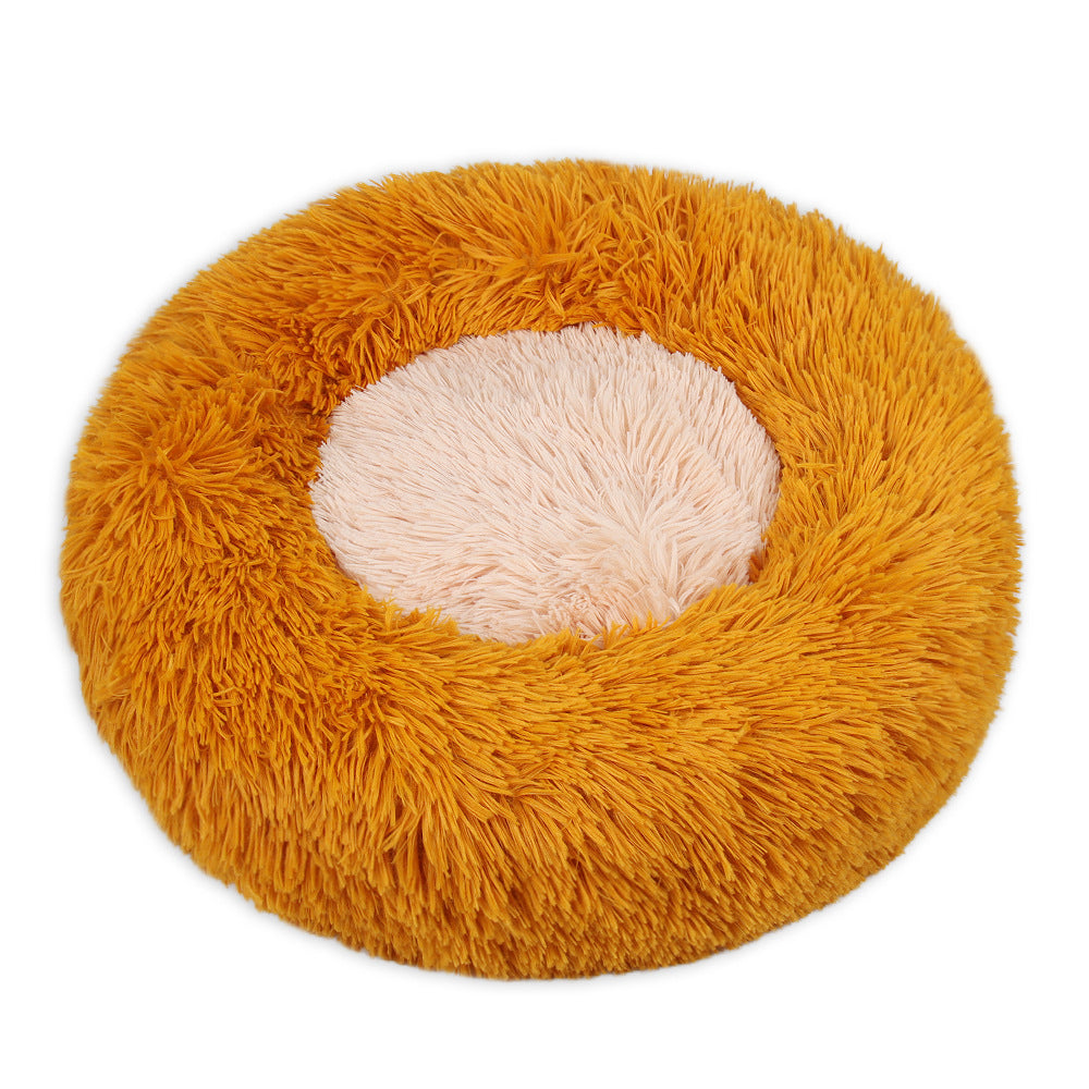 Winter Warm Plush Kennel Round