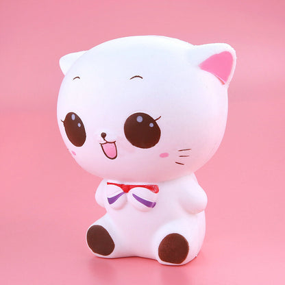 Slow Rebound White Cat Cute Decompression Toy