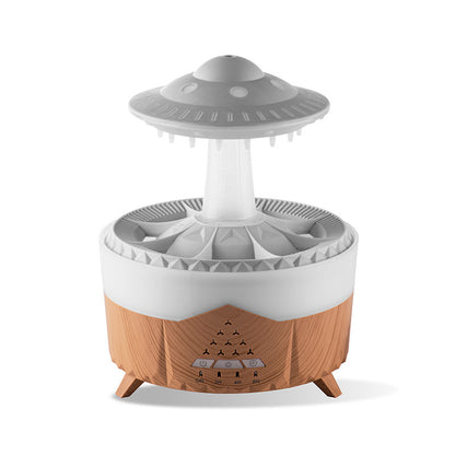 New UFO Raindrop Humidifier Water Drop Air Humidifier USB Aromatherapy Essential Oils Aroma Air Diffuser Household Mist Maker Home Decor