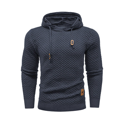 Hot Selling New Style 3D Pattern Outdoor Sports Men Solid Color Casual Hoodies