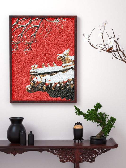 Forbidden City Pulp Painting Material Guofeng Digital Oil