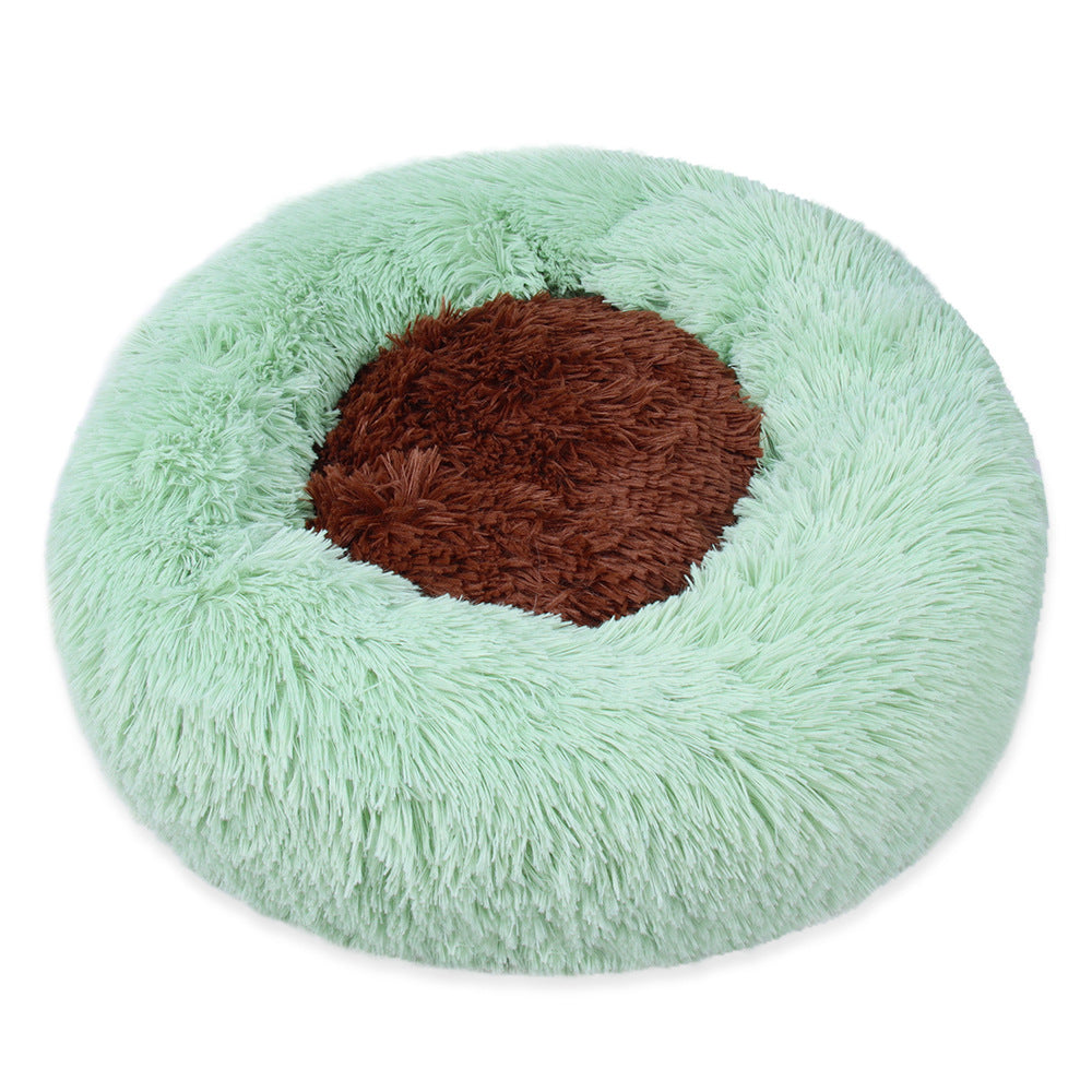 Winter Warm Plush Kennel Round