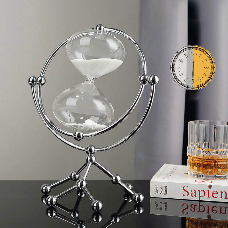 Modern round hourglass 30-minute timer decoration