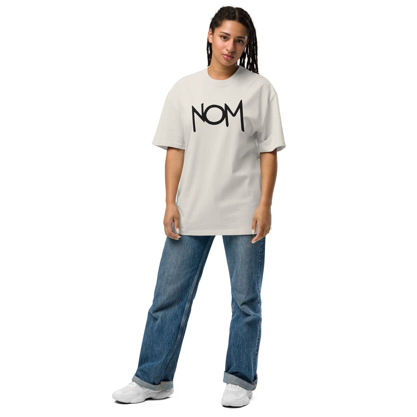 "NOM" Oversized faded t-shirt