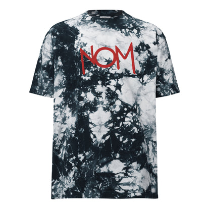 "NOM" Oversized tie-dye t-shirt