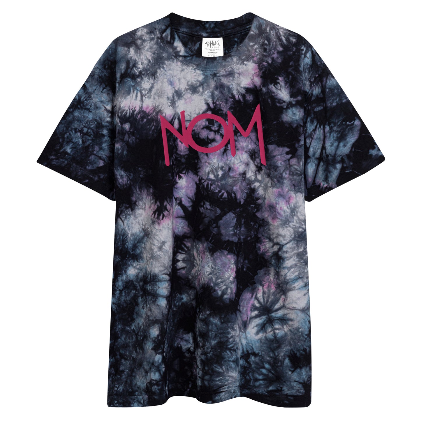 "NOM" Oversized tie-dye t-shirt