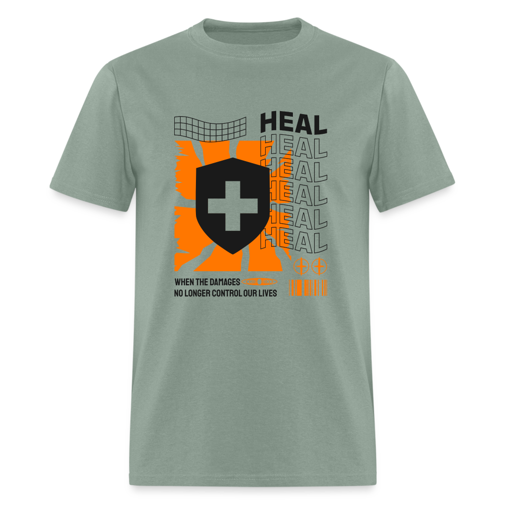 "HEAL" Unisex Classic T-Shirt - sage