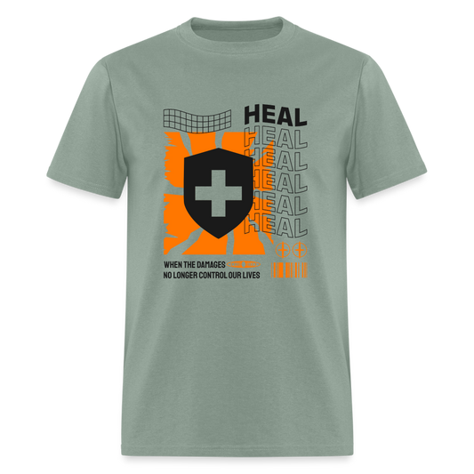 "HEAL" Unisex Classic T-Shirt - sage