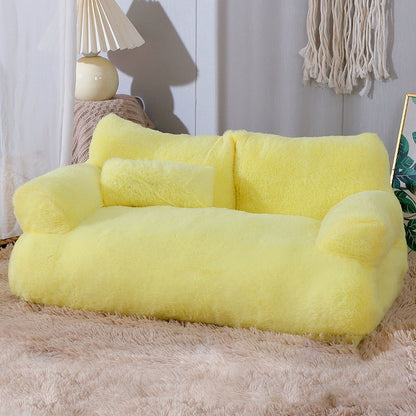 Luxury Cat Sofa Winter Warm Pet Bed For Small Medium Cats and Dogs