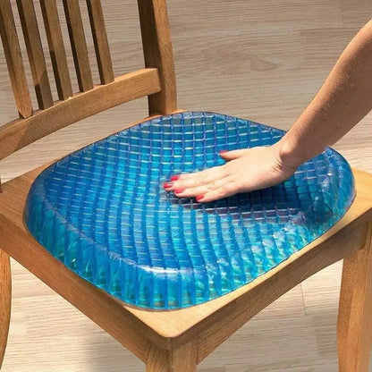 Big Size Flexible Gel Seat Cushion Breathable Orthopedic Honeycomb Car Sofa Cushion Cervical Health Care Pain Release Cushion