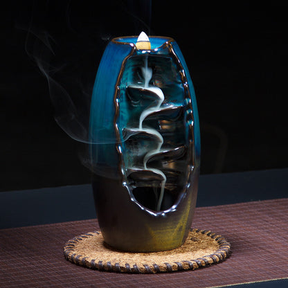 Ceramic incense smoke burner