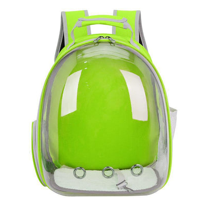 Solid color transparent pet cat bag portable bag