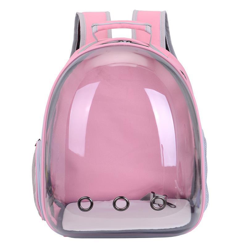 Solid color transparent pet cat bag portable bag