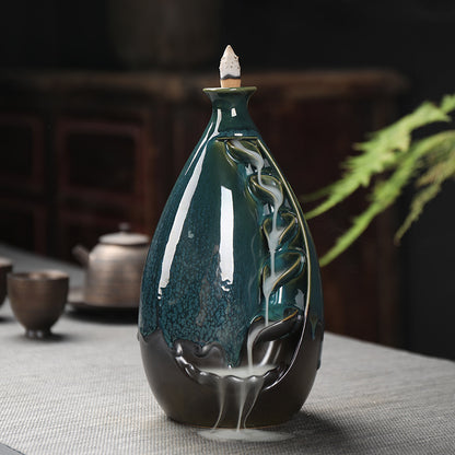 Ceramic incense smoke burner