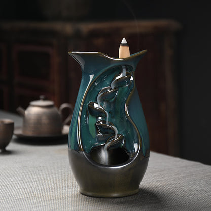 Ceramic incense smoke burner