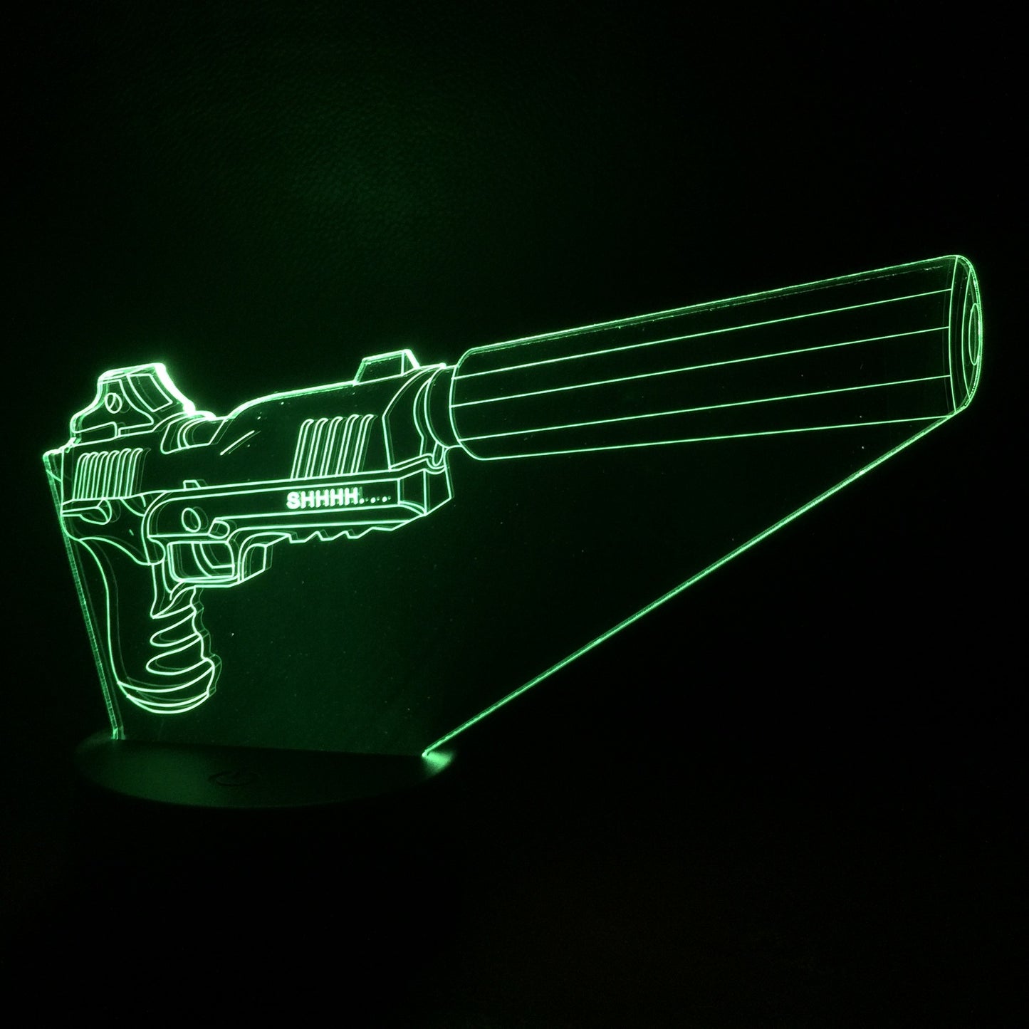 3D Night Light Colorful LED Light Fortress Hero Gun Weapons