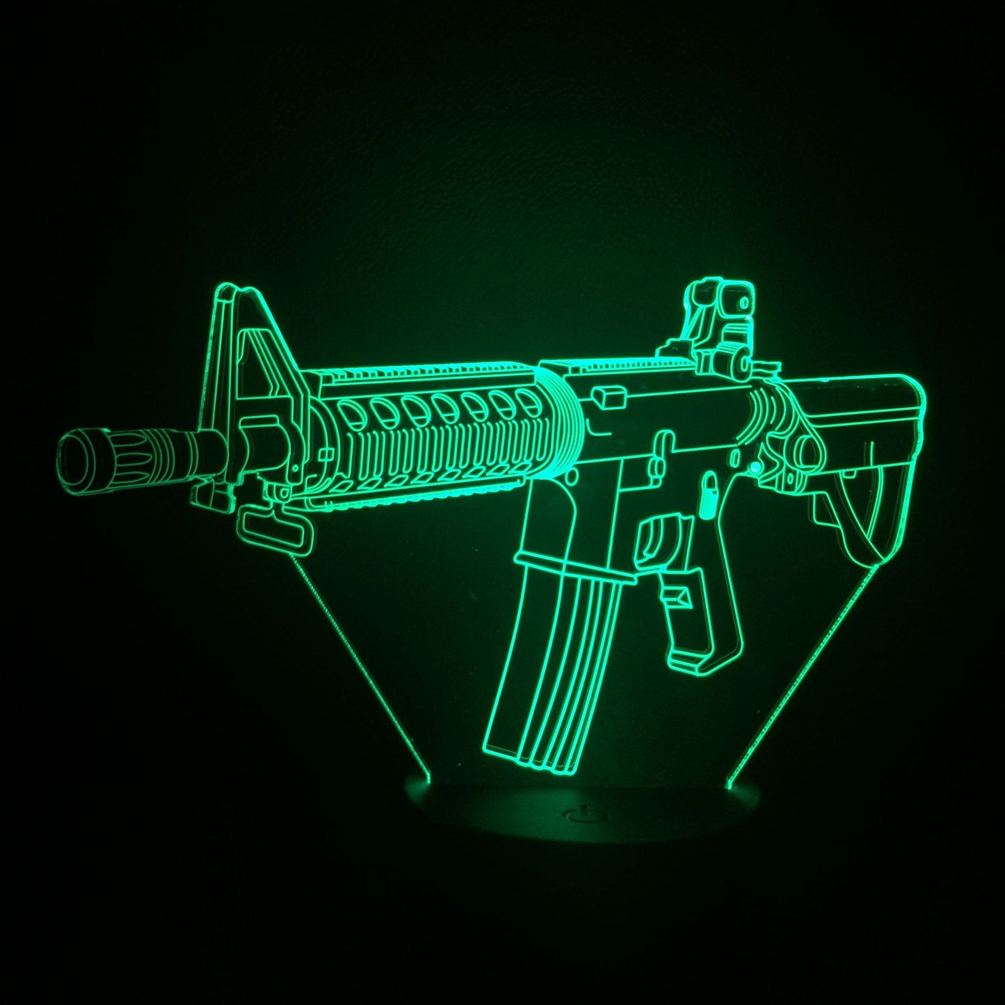 3D Night Light Colorful LED Light Fortress Hero Gun Weapons