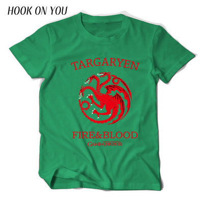 American TV series A Song of Ice and Fire Men's and Women's Cotton T-shirts Casual Fashion Shirts