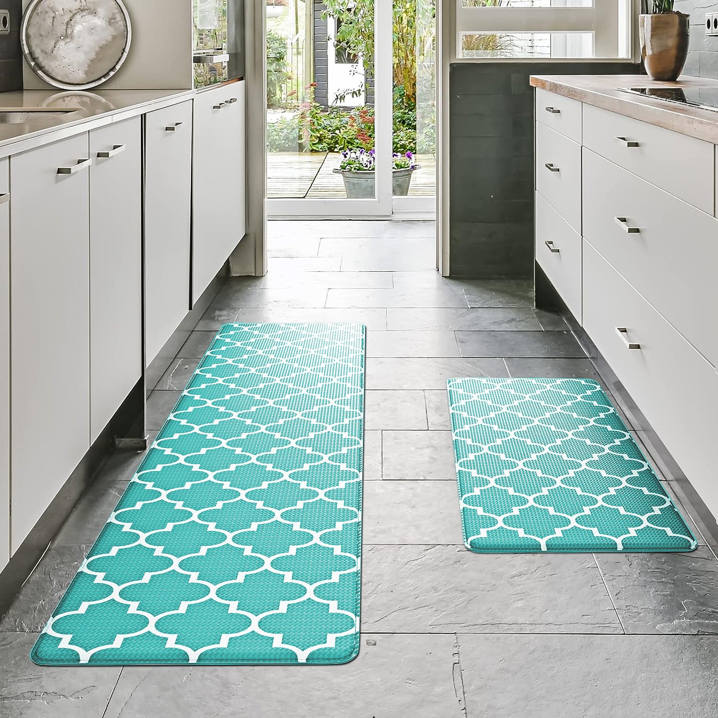 Thickened leather pvc carpet kitchen floor mats waterproof and oil-proof