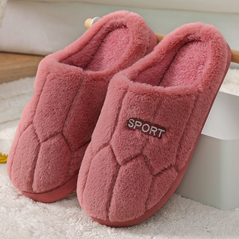 Men's and women's Couple Cotton slippers