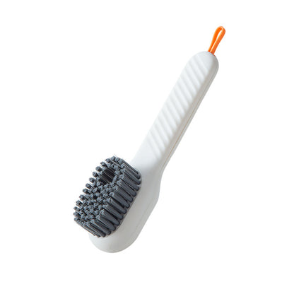 Multifunctional automatic liquid-adding shoe brush