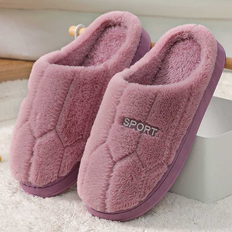 Men's and women's Couple Cotton slippers